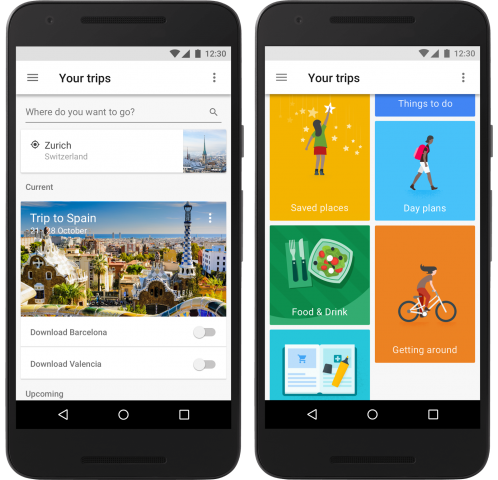 Die individuellen Daten sammelt Google Trips aus den E-Mails des Nutzers. (Bild: Google)